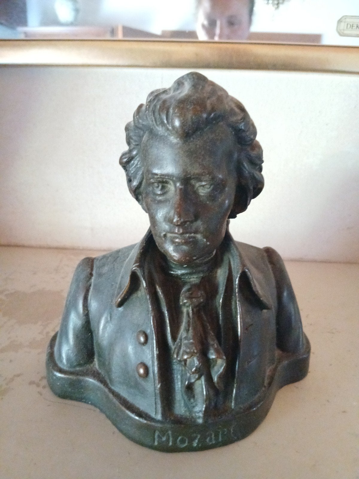 Vintage buste Mozart (19 cm) – "Importé Belgique" – Brocante, Enlèvement