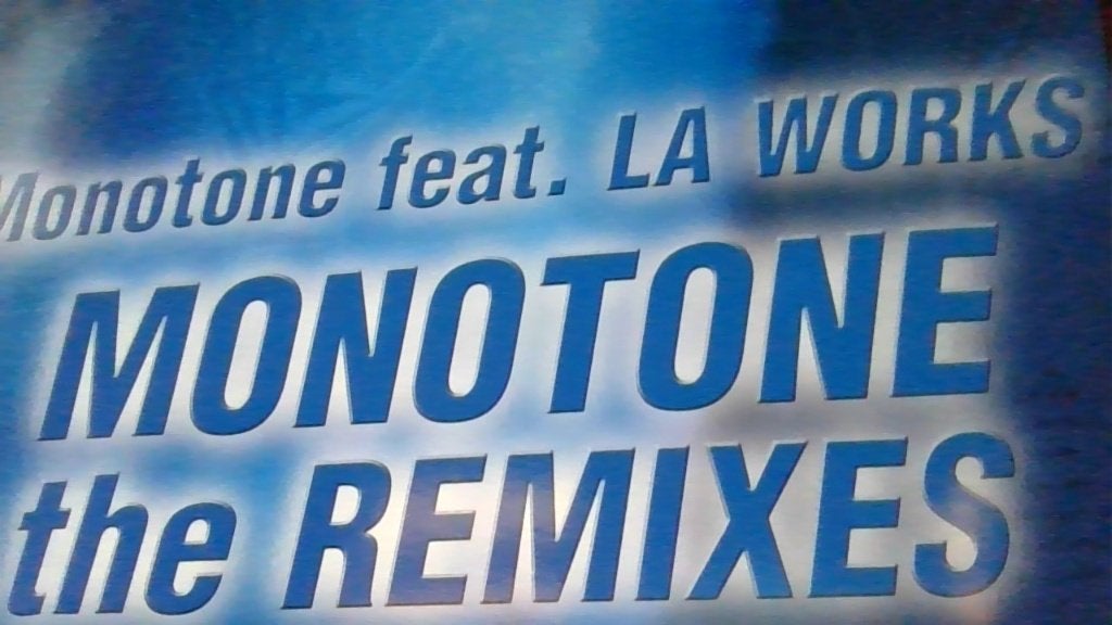MONOTONE FEAT.  LA WORKS " MONOTONE ", Cd's en Dvd's, Vinyl | Dance en House, Fotohoes, Techno of Trance, Ophalen of Verzenden