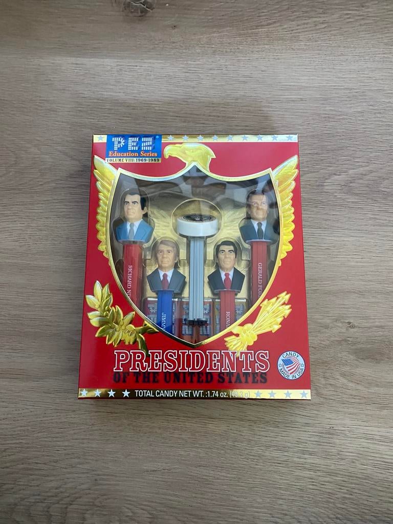 PEZ 8 présidents américains 5 pez dans une boîte, Enlèvement ou Envoi, Neuf