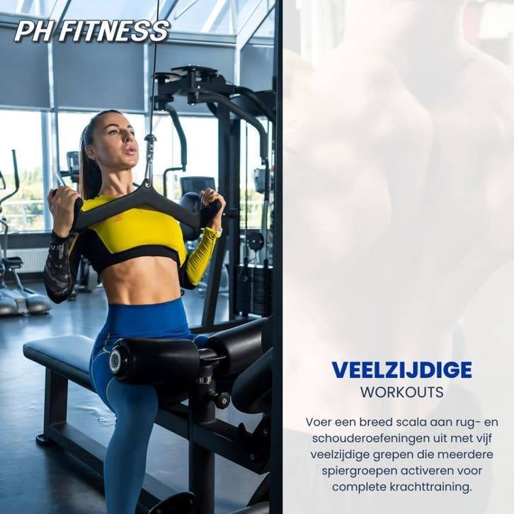 PH Fitness Multi Grip Cable Set - 5 Attachments, Enlèvement ou Envoi, Neuf, Bras, Autres types