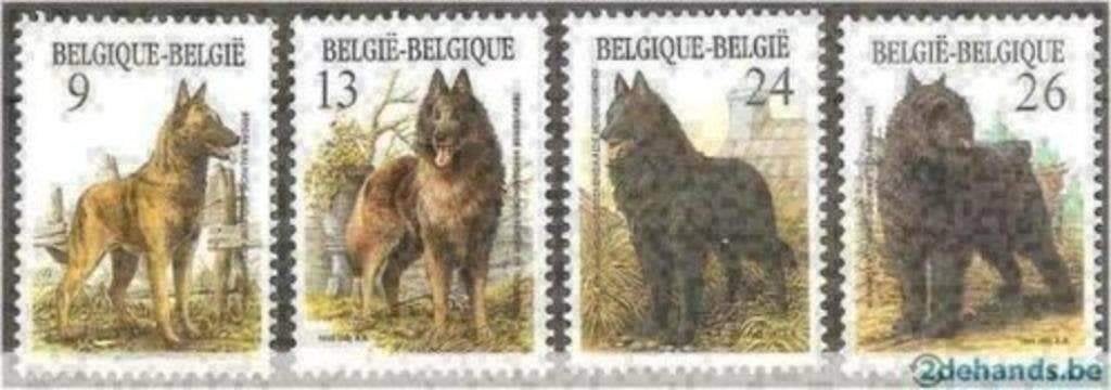 Belgique 1986 - Yvert/OBP 2213-2216 - race de chen bel (PF), Envoi, Non oblitéré, Neuf