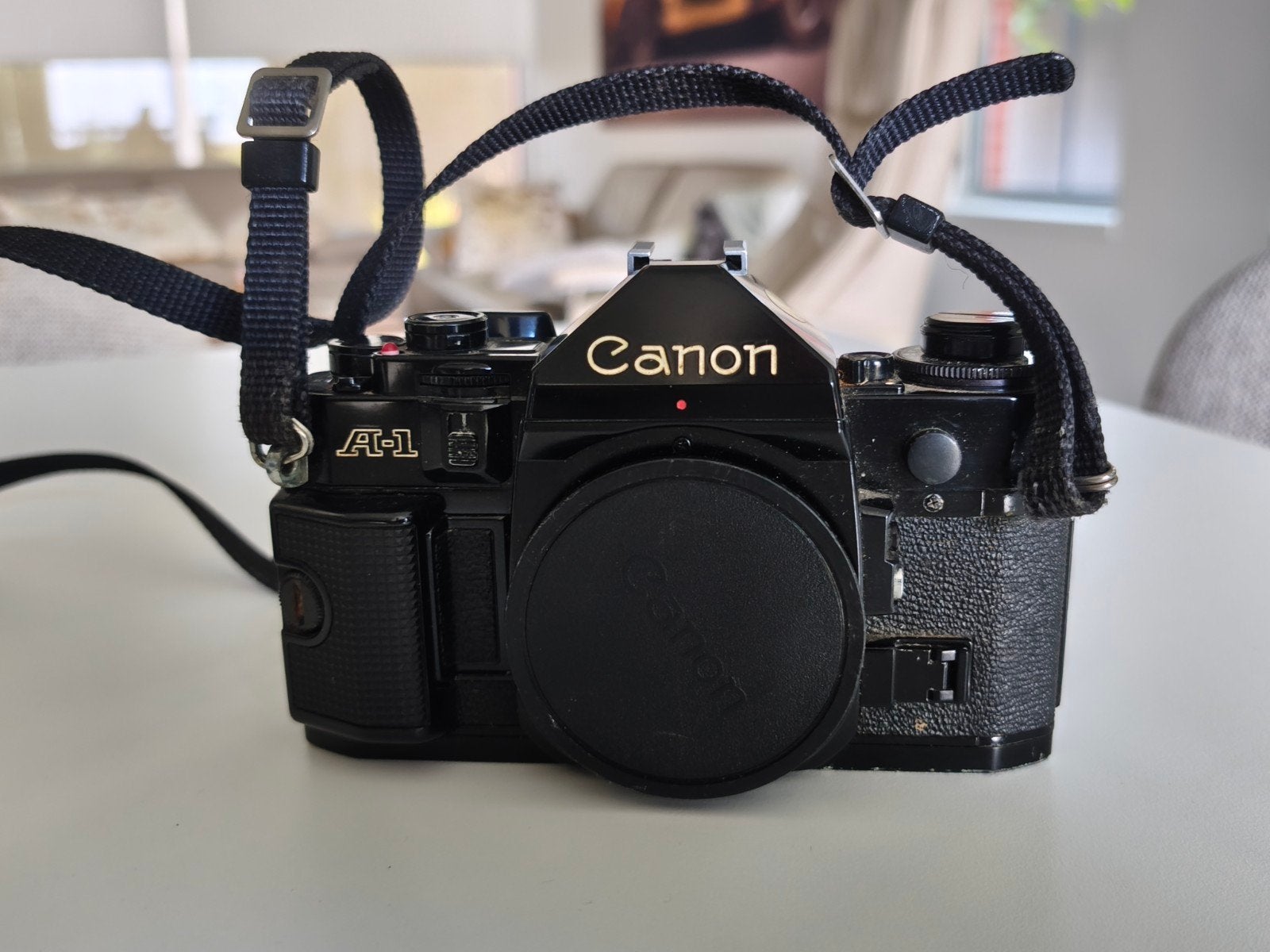 Canon A1 set compleet met serie lenzen, Enlèvement ou Envoi, Utilisé, Canon