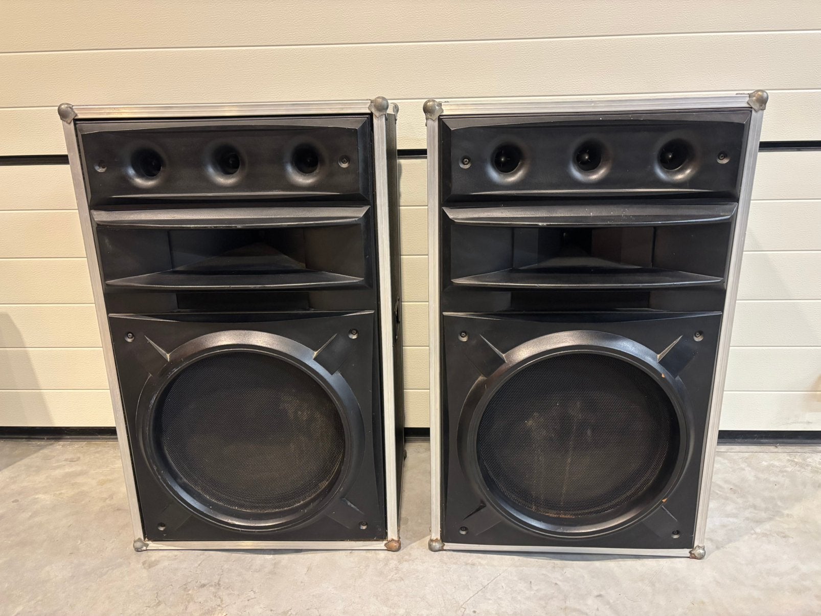 2x Retro JB Systems PS-15 speakers 300w RMS, Audio, Tv en Foto, Ophalen, Gebruikt, 150 watt of meer, Center speaker