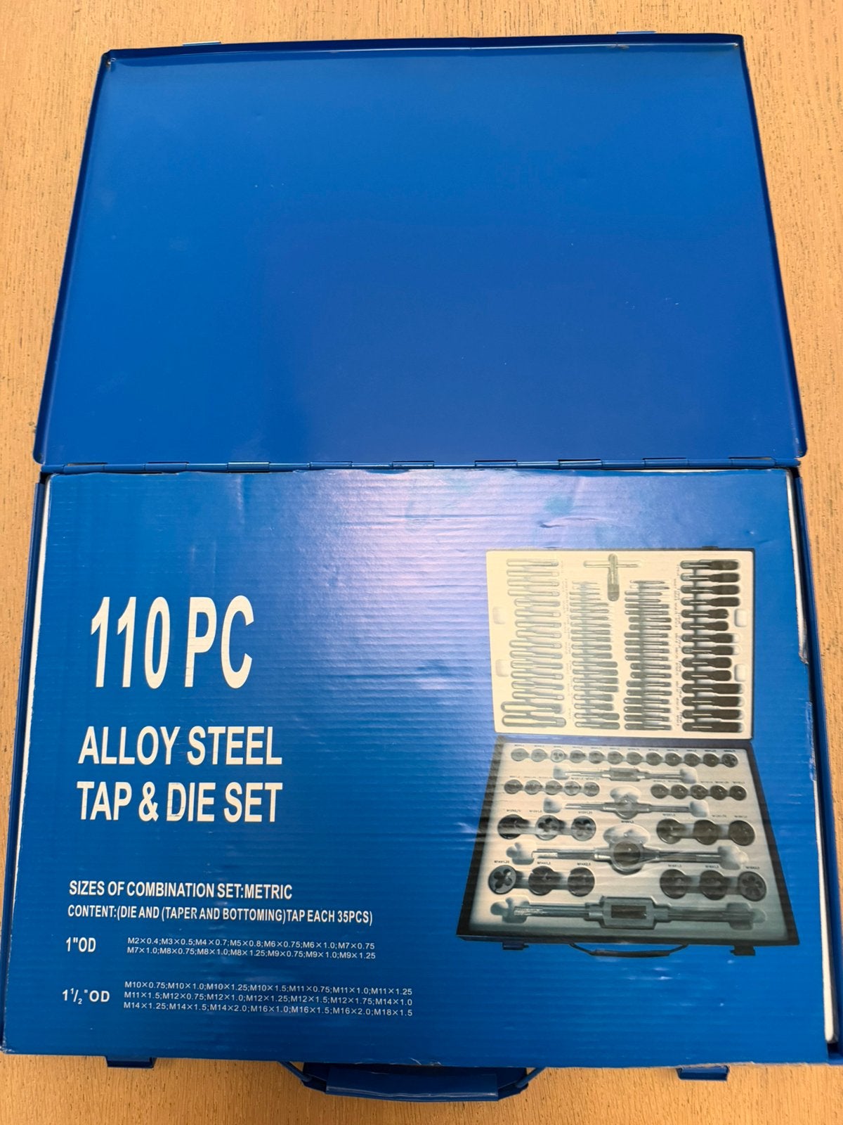 Set filieres et tarauds 110 pieces, Bricolage & Construction, Enlèvement, Comme neuf