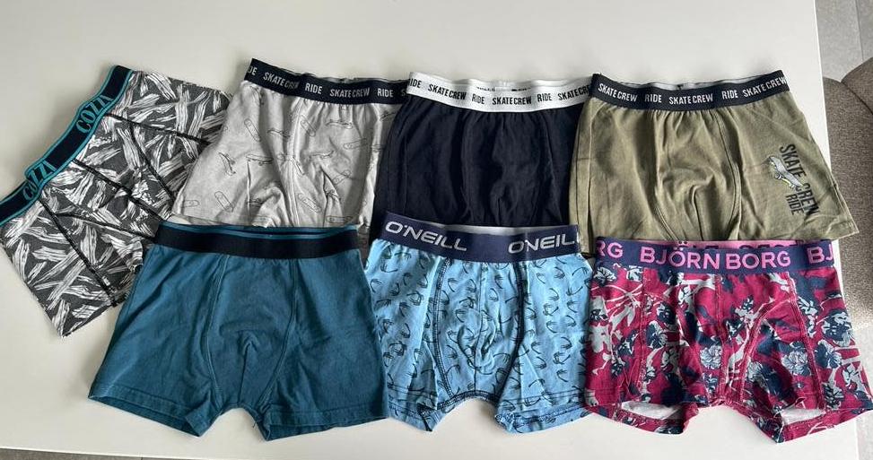 Set van 7 boxershorts- maar 134, Kinderen en Baby's, Kinderkleding | Maat 134, Ophalen, Jongen, Nacht- of Onderkleding