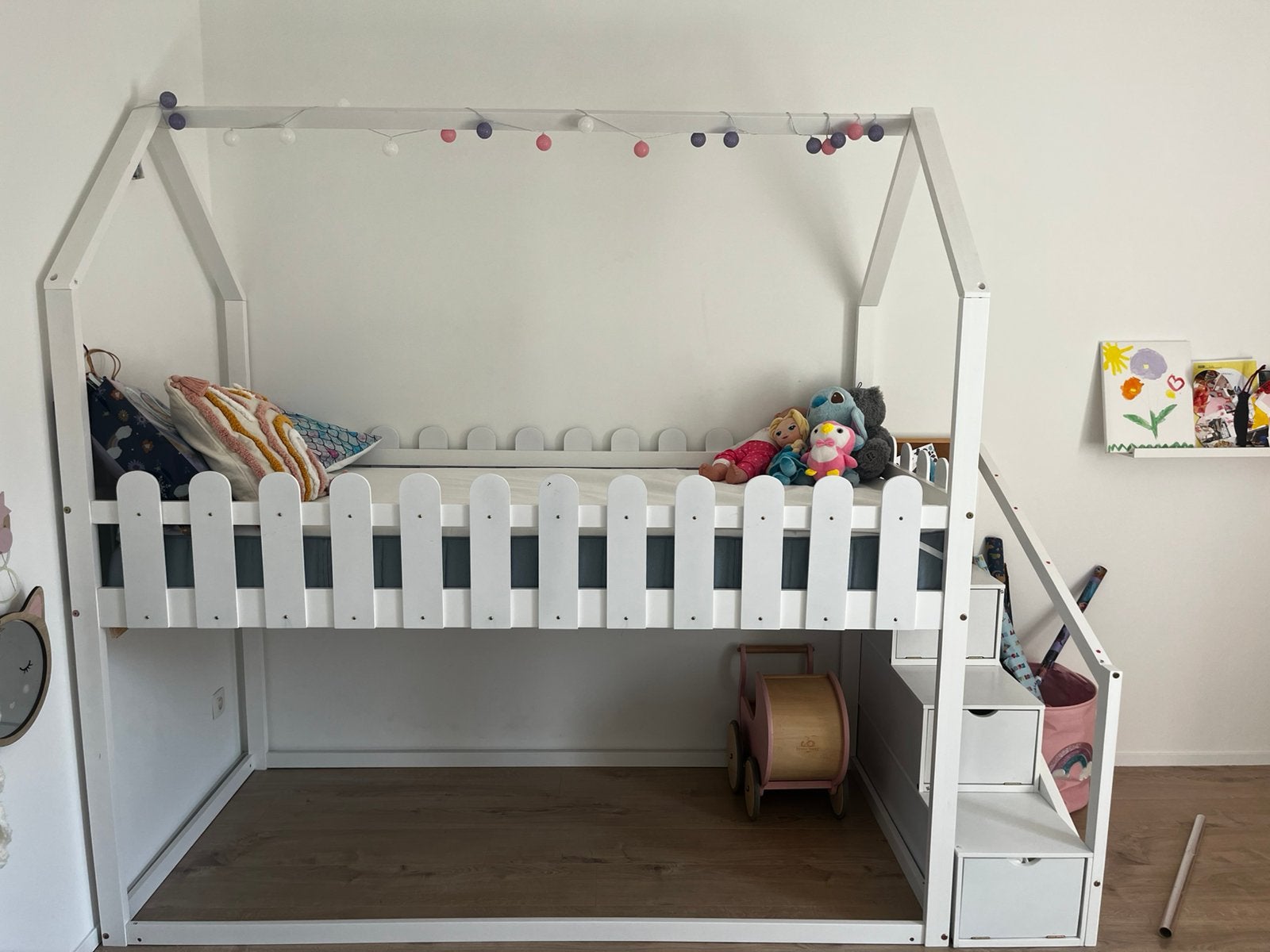 Kinder stapelbed - 1 jaar oud, Ophalen, Zo goed als nieuw, Stapelbed