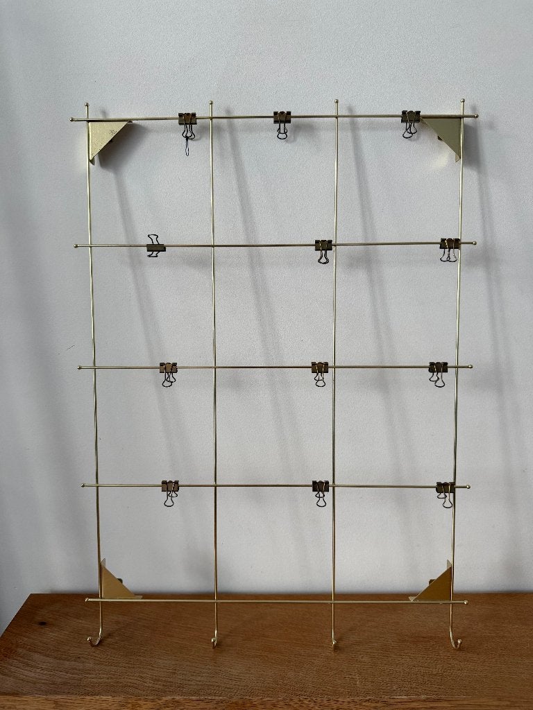 Pêle-Mêle / Memo Board with Clip, Maison & Meubles, Doré, Autres types, Enlèvement ou Envoi, 63 cm