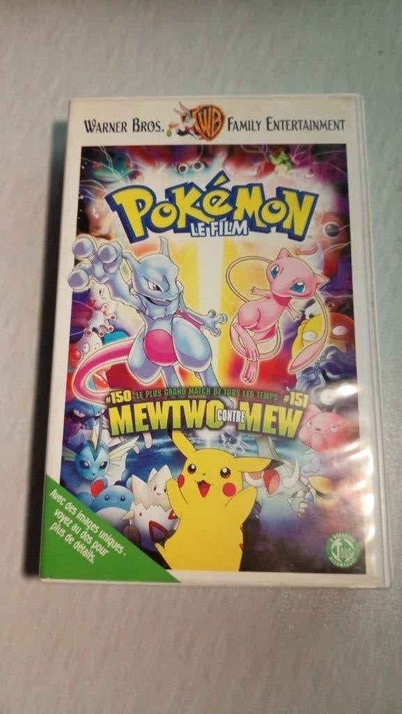 Cassette VHS Pokémon Mewtwo contre Mew, Gebruikt, Kinderfilm, Ophalen of Verzenden, Vanaf 6 jaar