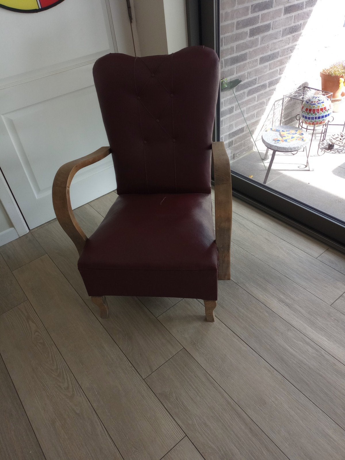 Vintage eenpersoonszetel -gratis, Maison & Meubles, Enlèvement