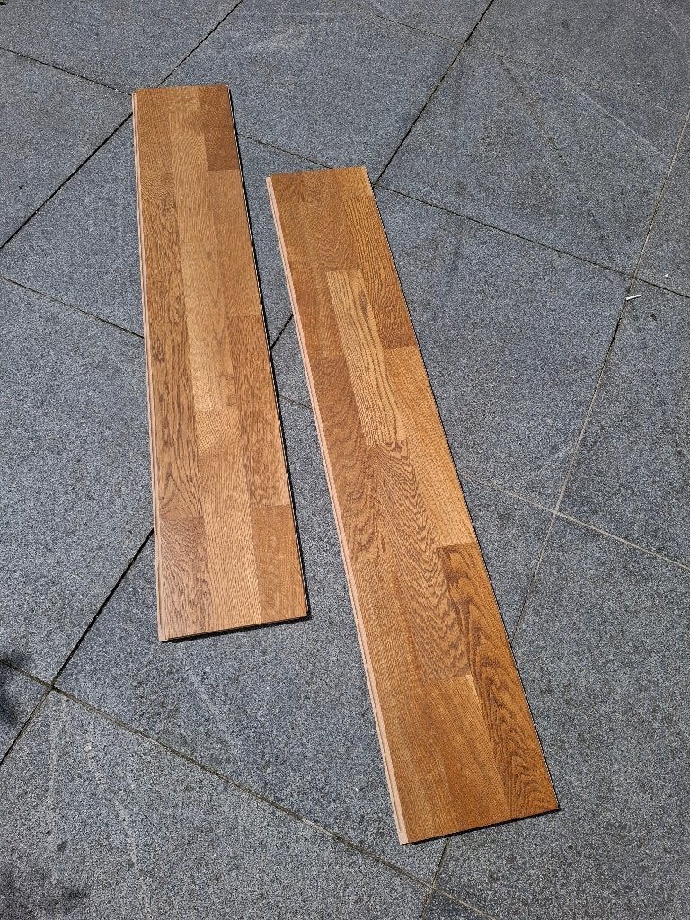 Halfmassieve parket, 50 à 150 cm, Parquet, Enlèvement, Utilisé
