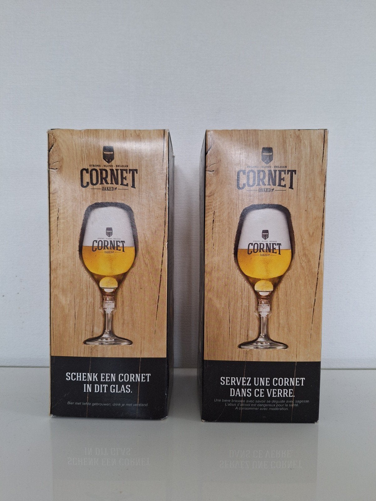 Cornet oaked bier glas, Verzamelen, Biermerken, Ophalen, Nieuw, Glas of Glazen, Overige merken