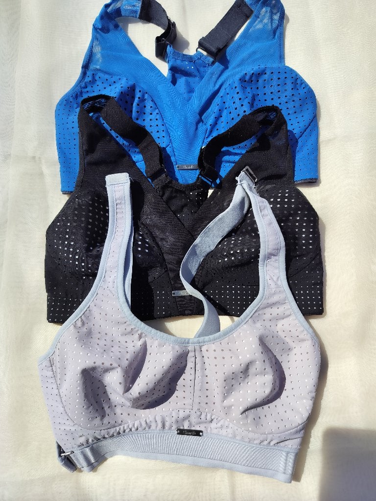 3 sportbeha's merk Chantelle (smal), Kleding | Dames, Ophalen, Blauw, BH