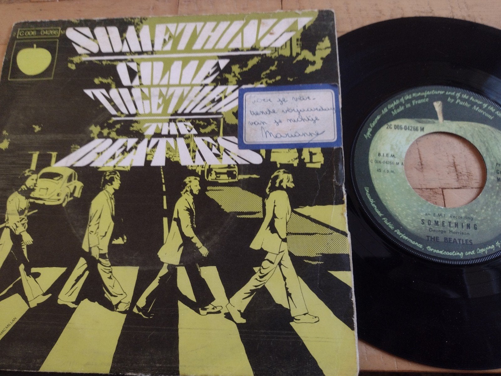 single THE BEATLES: SOMETHING-COME TOGETHER (1969), Enlèvement ou Envoi, 7 inch, Utilisé, Pop