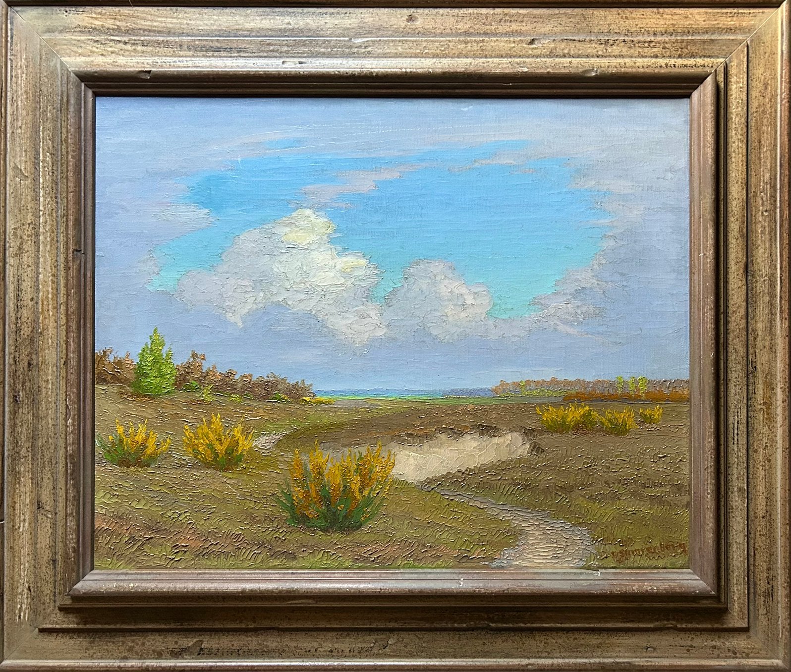 Dirk Smorenberg - Paysage de dunes, Antiquités & Art, Enlèvement ou Envoi, Peinture à l'huile, Paysage, Signé