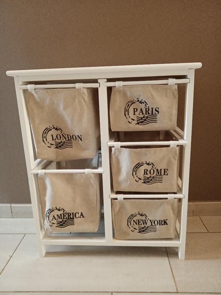 Armoire blanche, 25 à 50 cm, 5 tiroirs ou plus, Moins de 100 cm, Enlèvement