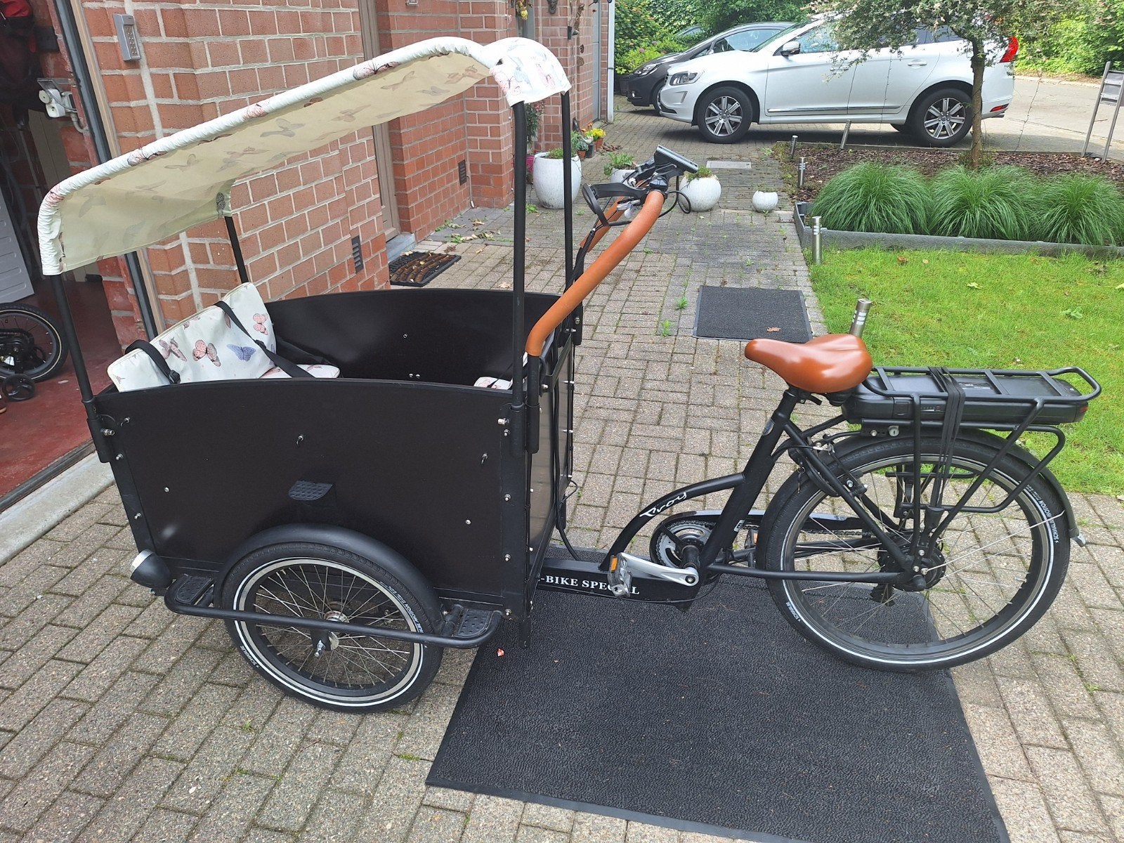 Vélo cargo électrique TROY VOGUE CADDY avec 645 km au compte, Vélos & Vélomoteurs, Autres marques, Électrique, Comme neuf, Enlèvement