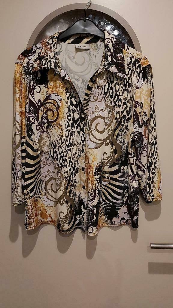 Canda, top/shirt/blouse 46, lange mouw, Kleding | Dames, T-shirts, Maat 46/48 (XL) of groter, Ophalen of Verzenden, Zo goed als nieuw