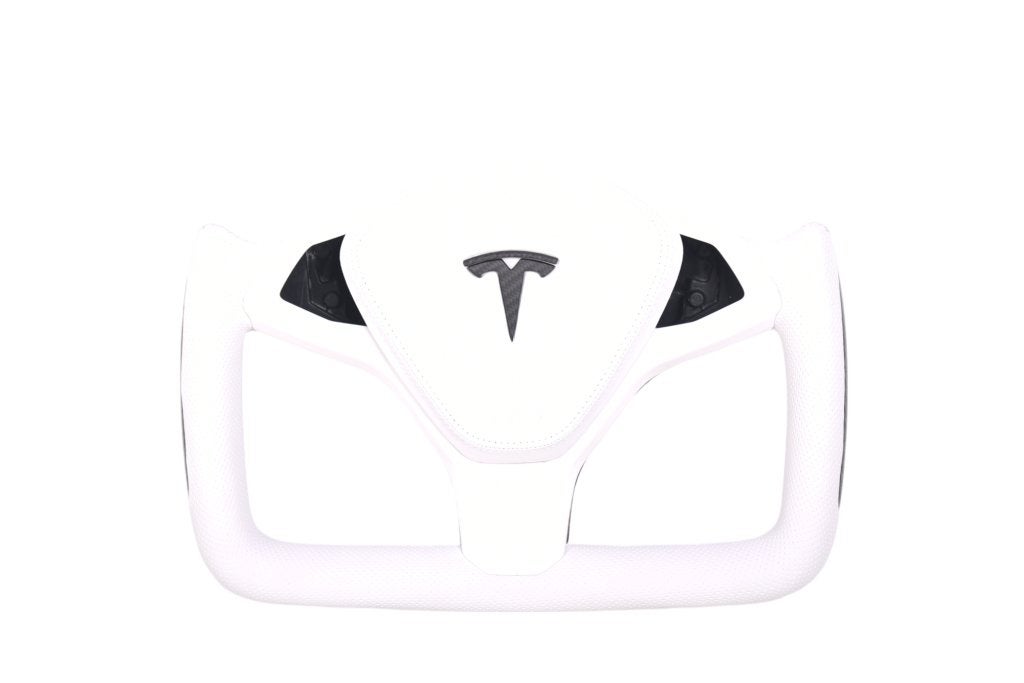 Tesla Plaid leder & carbon sportstuur, Niet ingevuld, Niet ingevuld, Envoi, Neuf