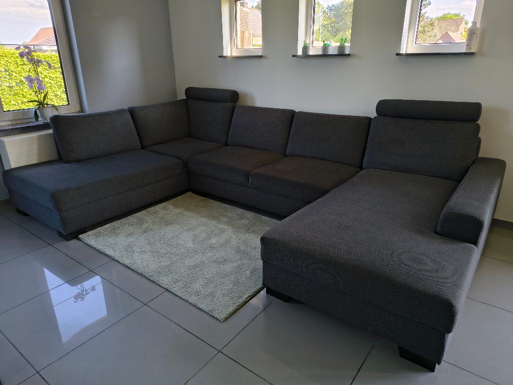 Canapé d'angle SÖRVALLEN, salon avec chaise longue, gris, Enlèvement, Comme neuf, Tissus