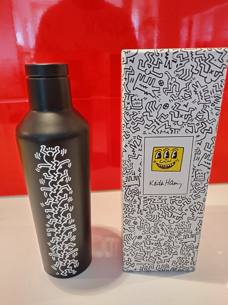 Keith Haring X Corcsicle cantene/bouteille noire Nouveau !, Enlèvement ou Envoi