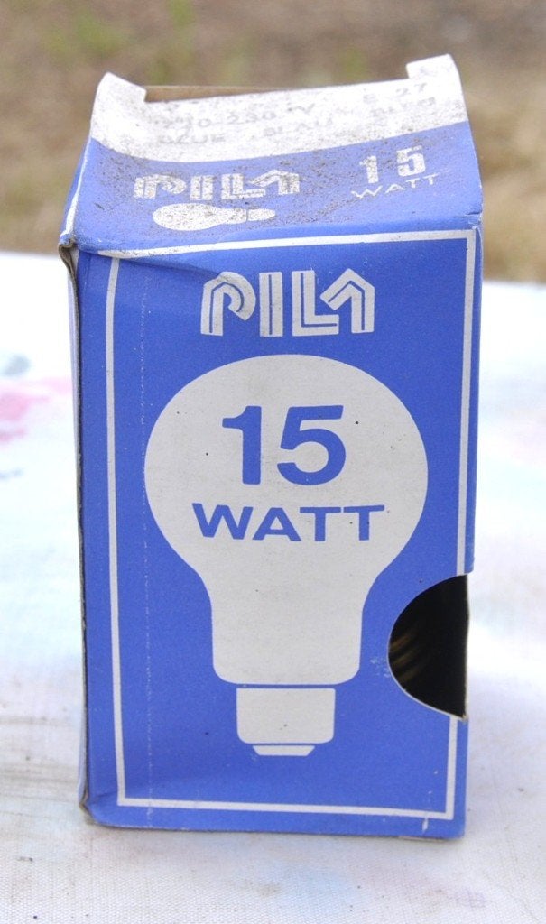 1 ampoule 15 watt bleu E27, Gloeilamp, Overige lichtkleuren, Nieuw, Overige merken
