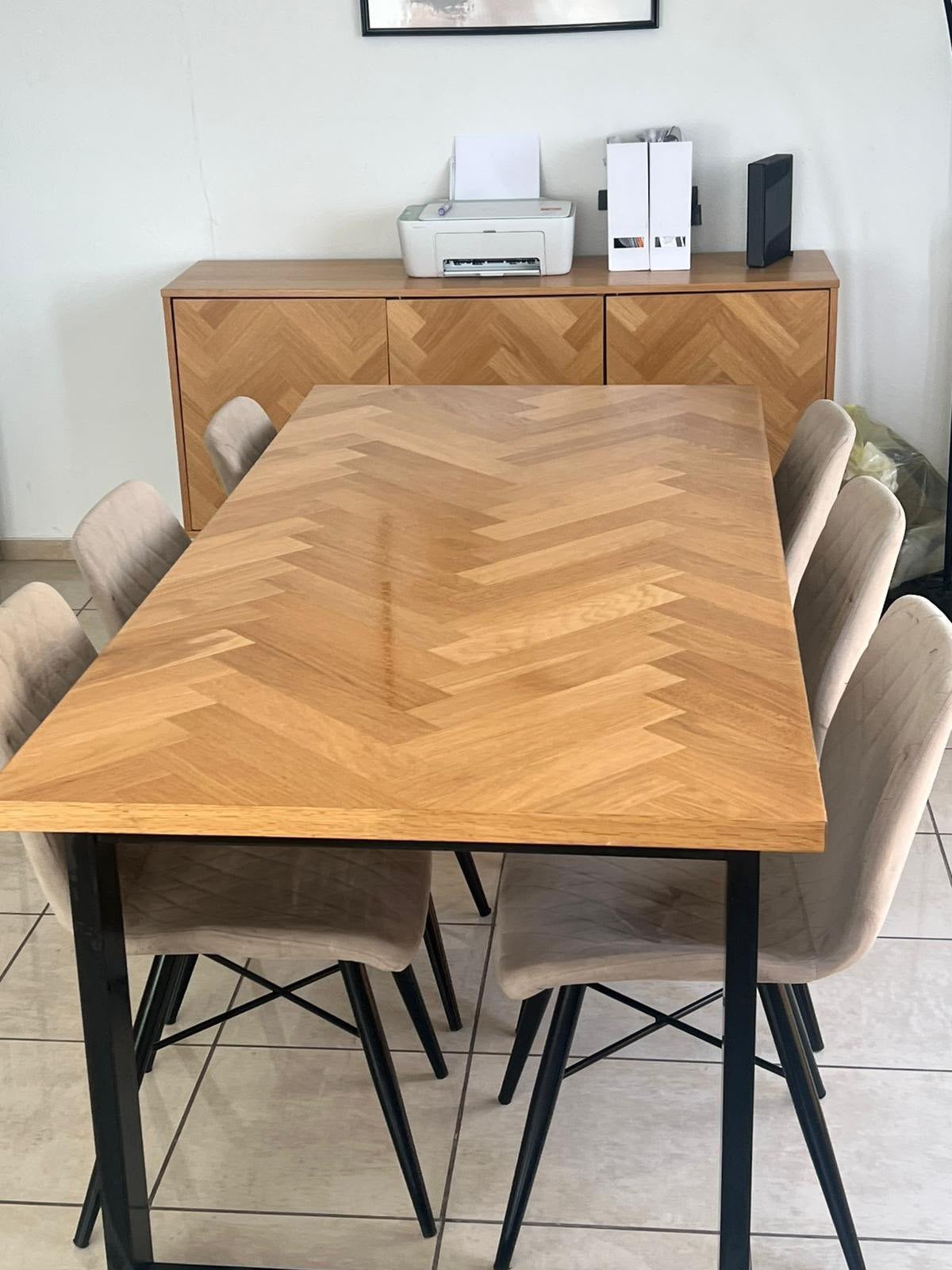 Table de salle a manger, Maison & Meubles, Enlèvement, Comme neuf