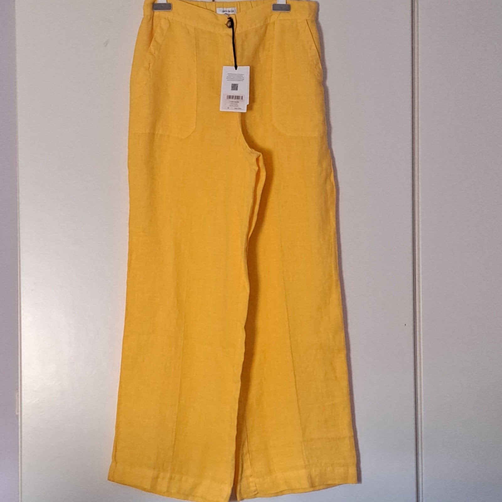 Nouveau pantalon en lin Terre Bleue 40, Enlèvement ou Envoi, Neuf, Taille 38/40 (M), Jaune