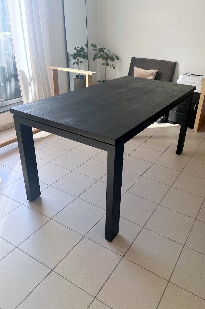 TABLE CONTEMPORAINE À VENDRE, 150 à 200 cm, Cinq personnes ou plus, Chêne, Comme neuf