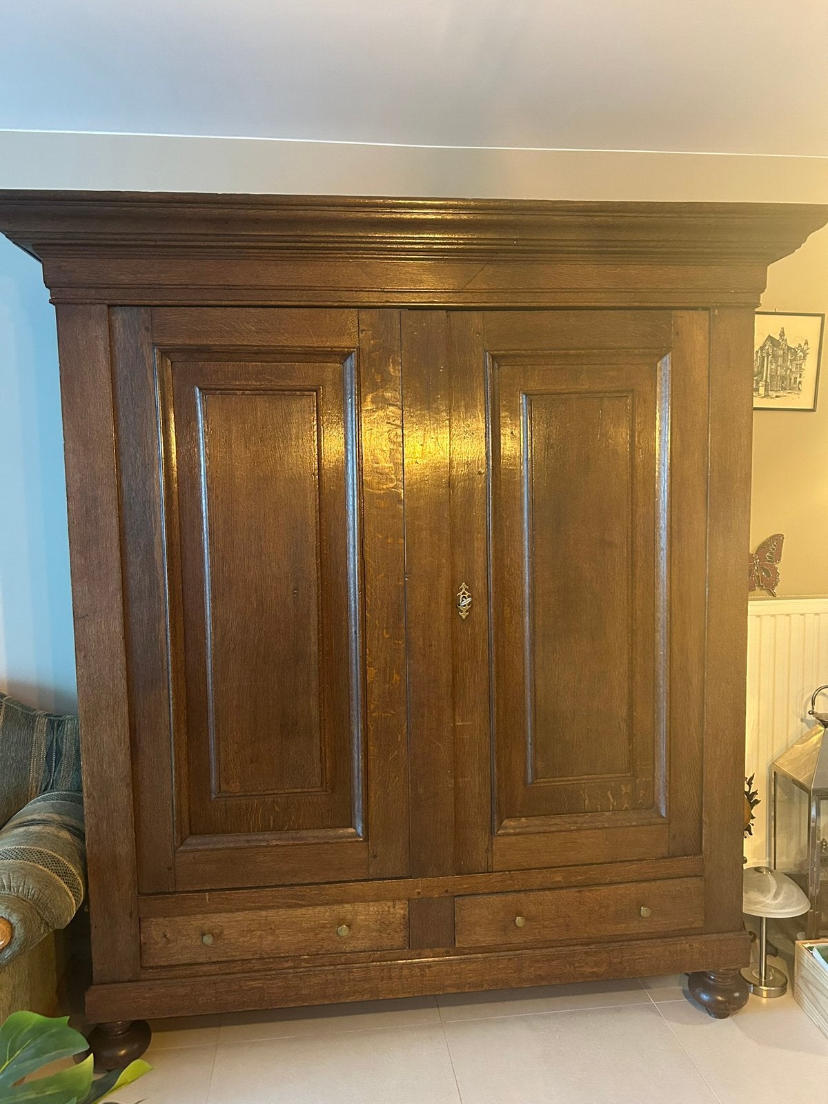 Armoire ancienne en chêne français, Enlèvement
