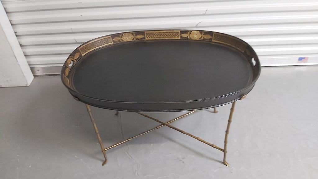 Table basse ovale vintage 2 parties/pas d'envoi, Maison & Meubles, Tables | Tables de salon, Ovale, Enlèvement