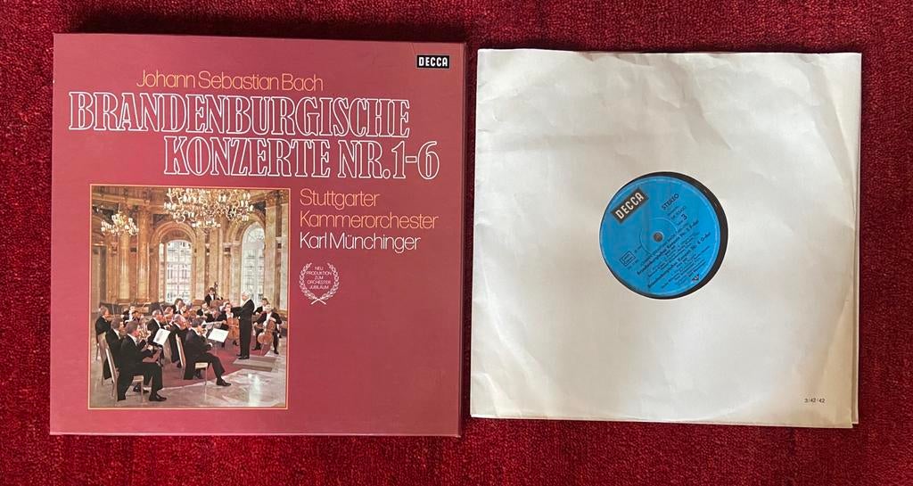Box 2 Lp Bach Brandenburgse Concerten 1973 Mint DECCA, Cd's en Dvd's, Vinyl | Klassiek, Ophalen of Verzenden, Zo goed als nieuw
