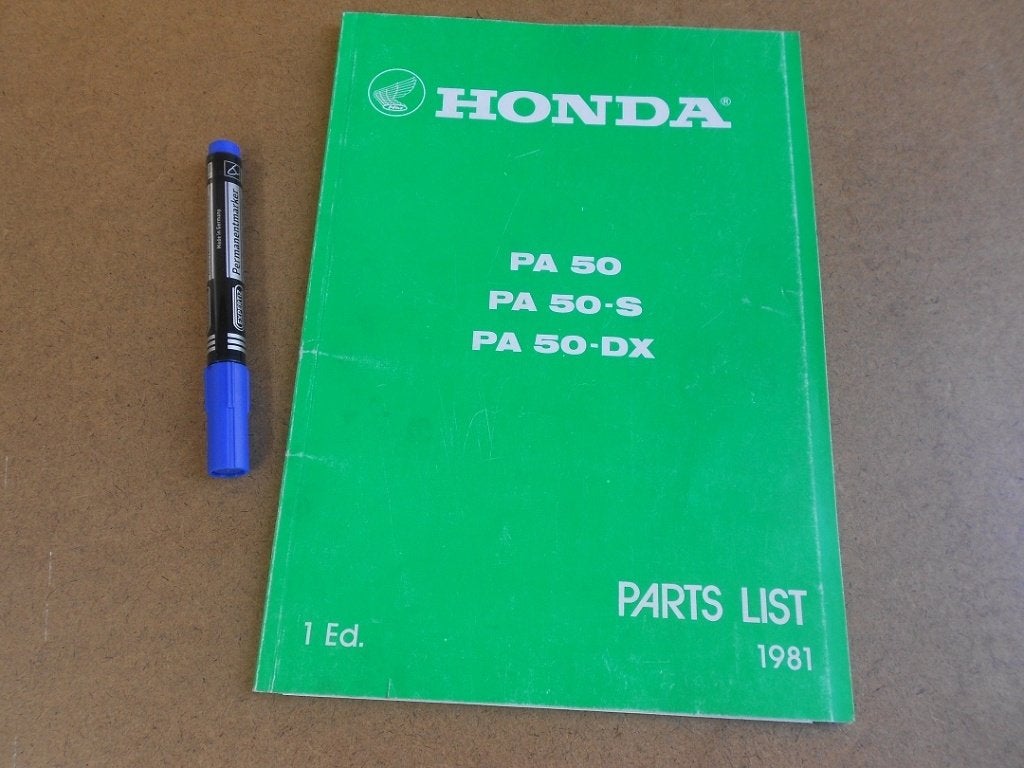 Honda PA50 Camino Parts List Onderdelenboek, Fietsen en Brommers, Ophalen of Verzenden, Nieuw