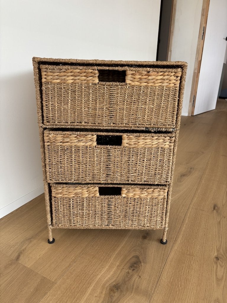 Ladekastje rotan, 3 ou 4 tiroirs, 25 à 50 cm, Moins de 100 cm, Comme neuf