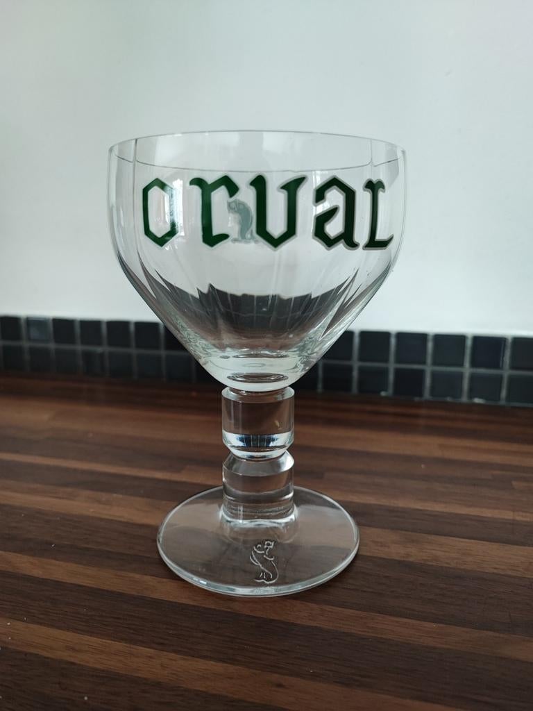 Boite de 6 verres Orval vert, Collections, Verres & Petits Verres