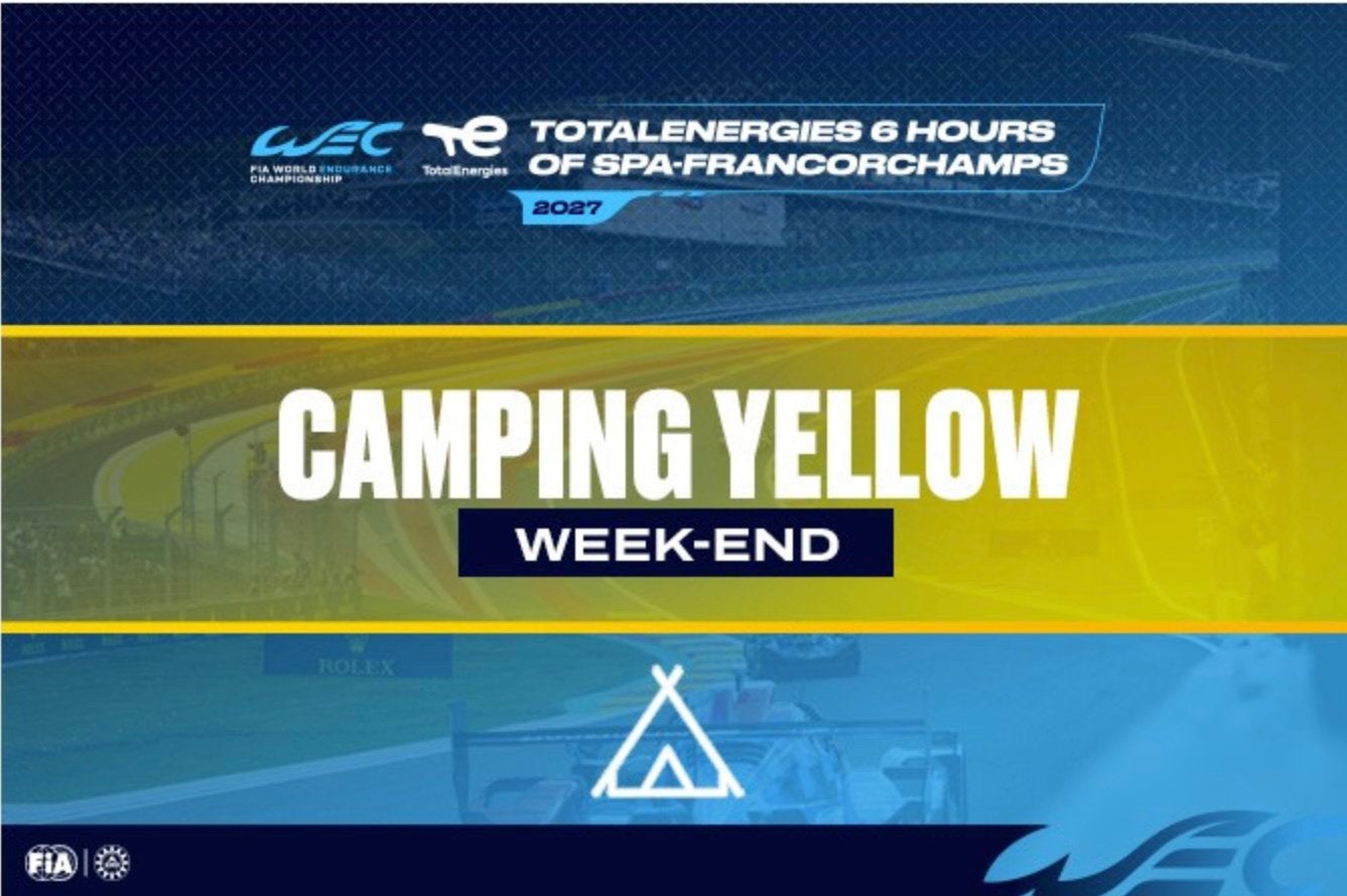 WEC 2027 TotalEnergies 6 Hrs Spa-Francorchamps CampingYellow, Tickets & Billets, Trois personnes ou plus, Mai