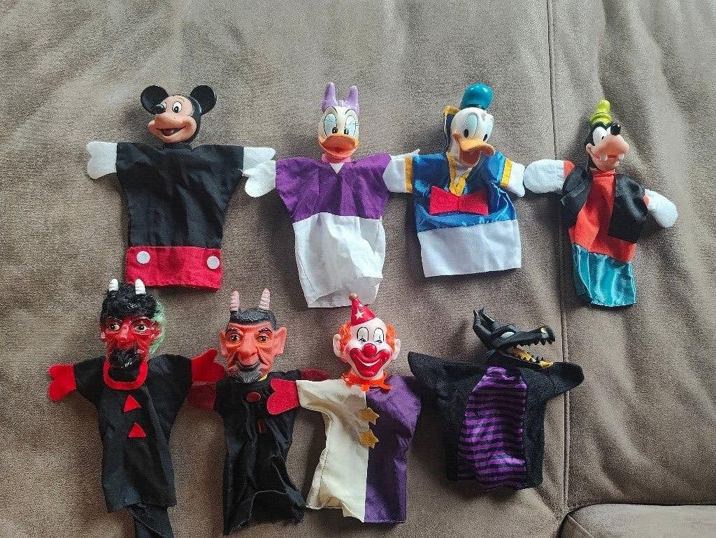 Mooi lot van 8 (Disney) handpoppen, Collections, Poupées, Enlèvement ou Envoi, Comme neuf