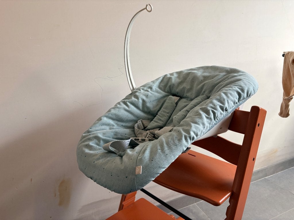 Stokke New Born Set, Ophalen, Zo goed als nieuw, Meegroeistoel, Stoelverkleiner