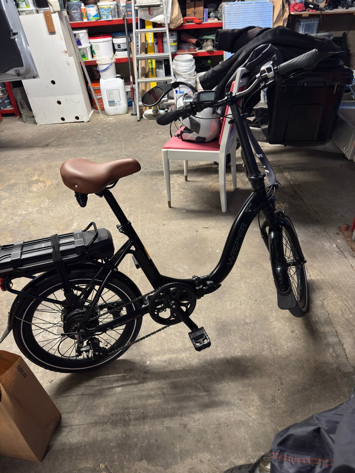 Vélo électrique pliant Whisper 806, Vélos & Vélomoteurs, Neuf, Autres marques, Moins de 47 cm, 50 km par batterie ou plus