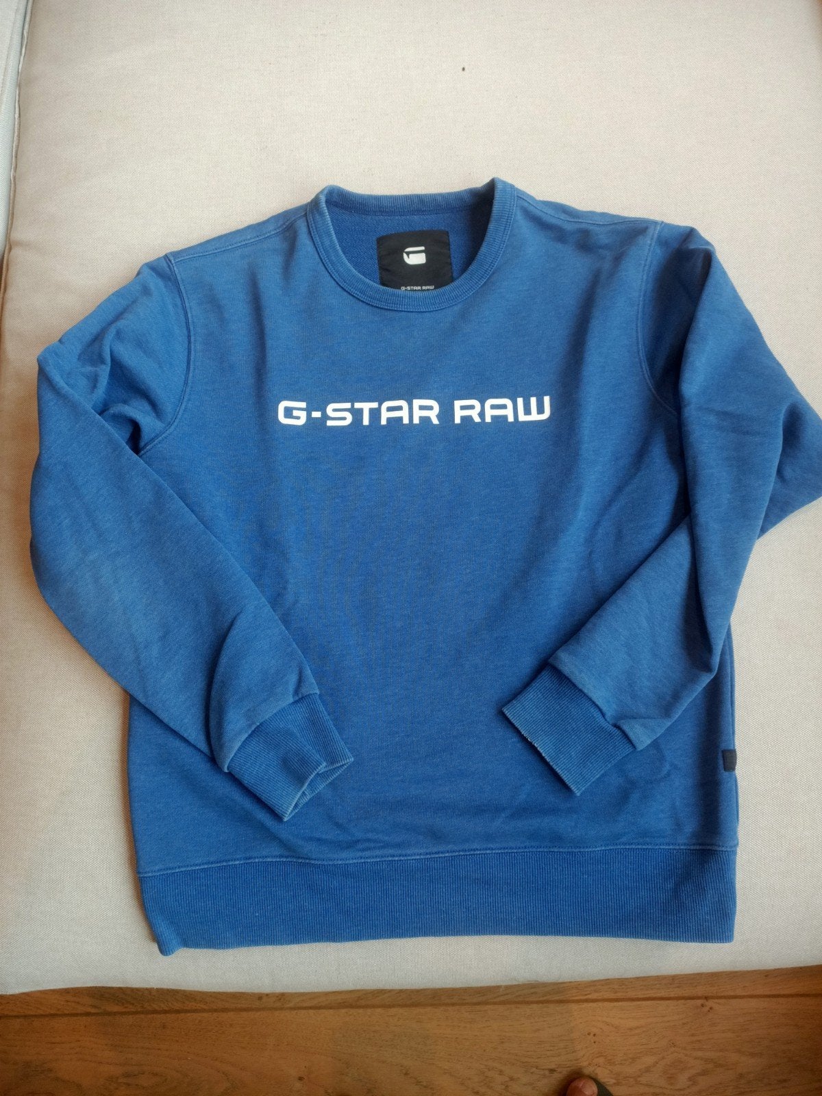 G-Star Raw Sweatshirt - koningsblauw - nieuwstaat, Ophalen, G-Star Raw, Zo goed als nieuw, Maat 48/50 (M)