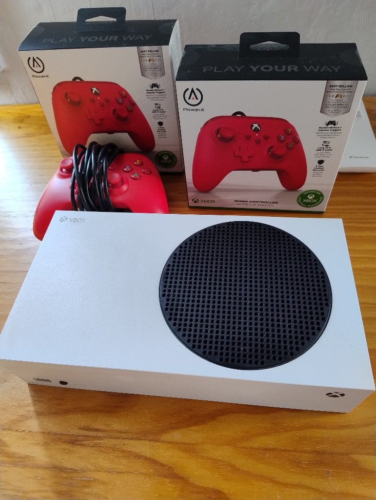 Xbox Series S + 2-controllers, Games en Spelcomputers, Spelcomputers | Xbox Series X en S, Ophalen, Gebruikt, Xbox Series S