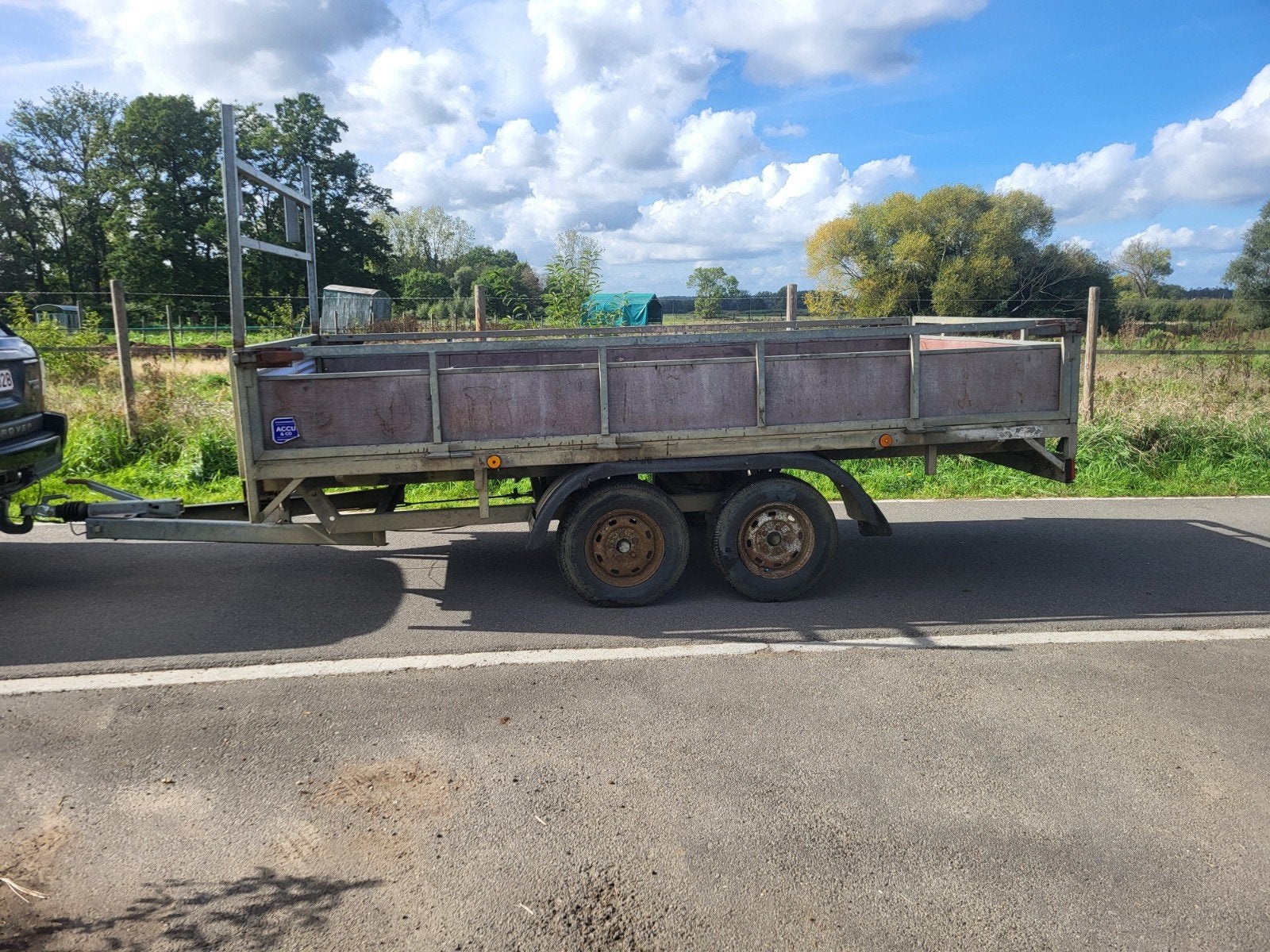 dubbelas aanhangwagen, Enlèvement