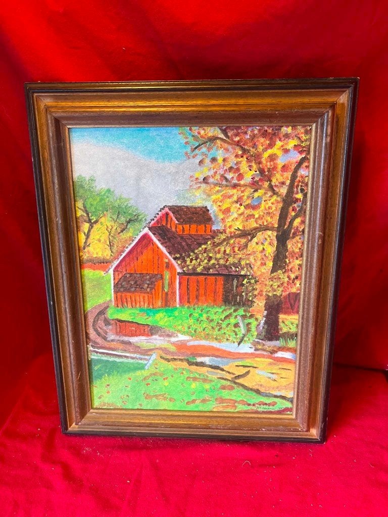 Peinture rurale., Enlèvement ou Envoi, Classique, Paysage