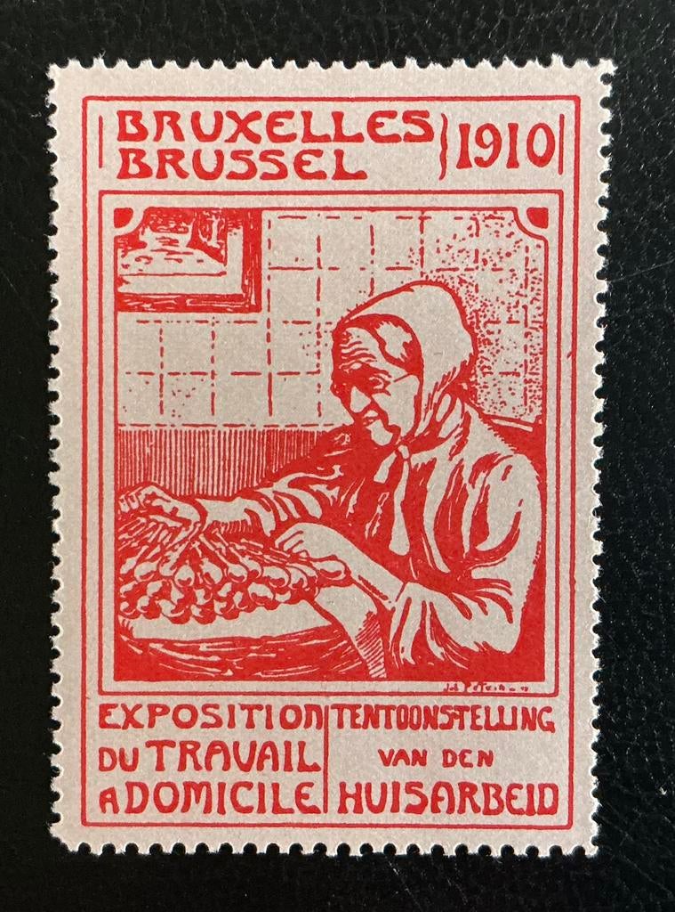 LOTVERKOOP 454. 1910. Huisarbeid. MNH. Gom., Orginele gom, Kunst, Ophalen of Verzenden, Postfris