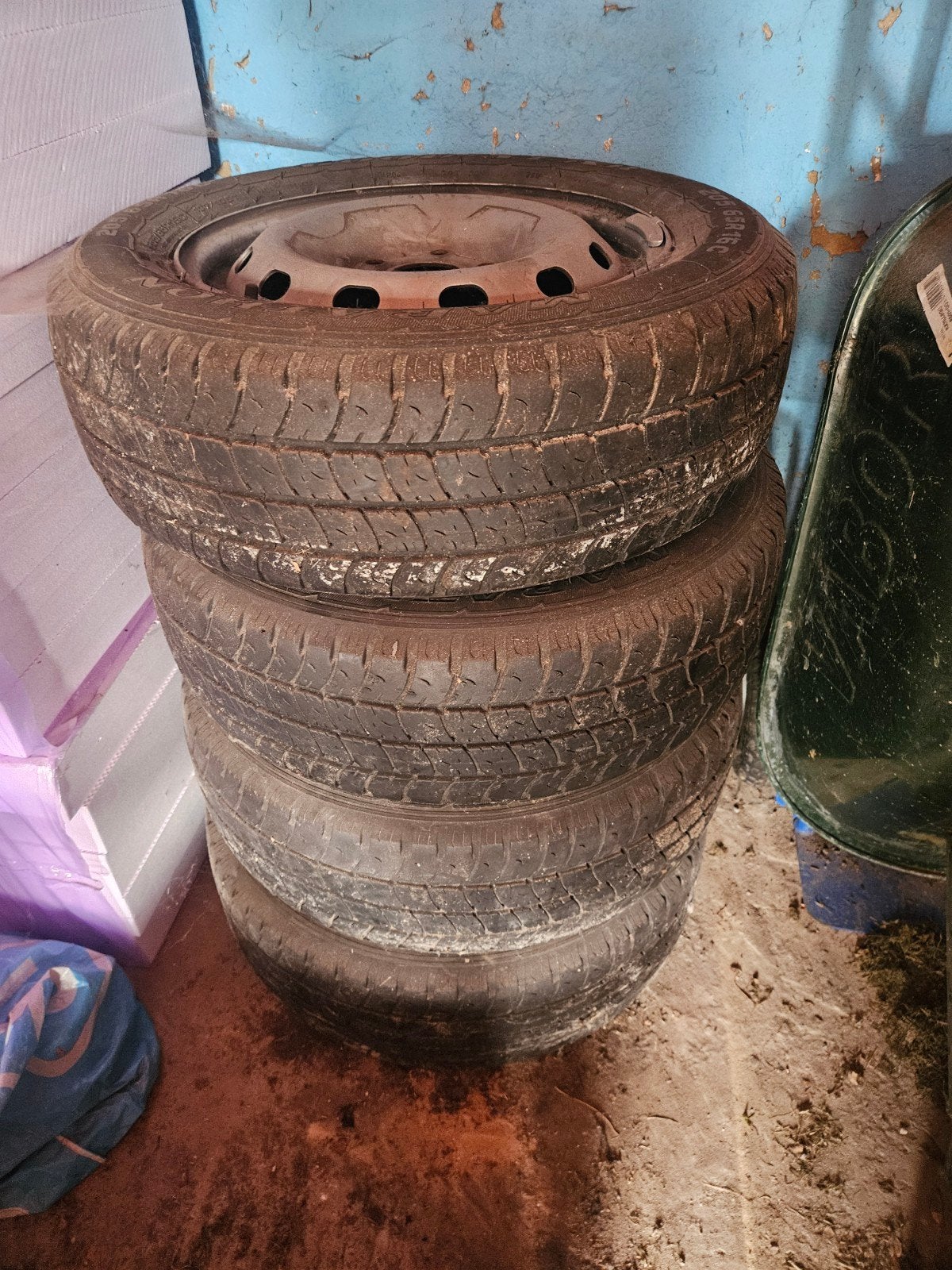 banden op velg, Goodyear Marathon 205/65R 16C, Auto-onderdelen, Banden en Velgen, Ophalen, 16 inch, Banden en Velgen, 205 mm