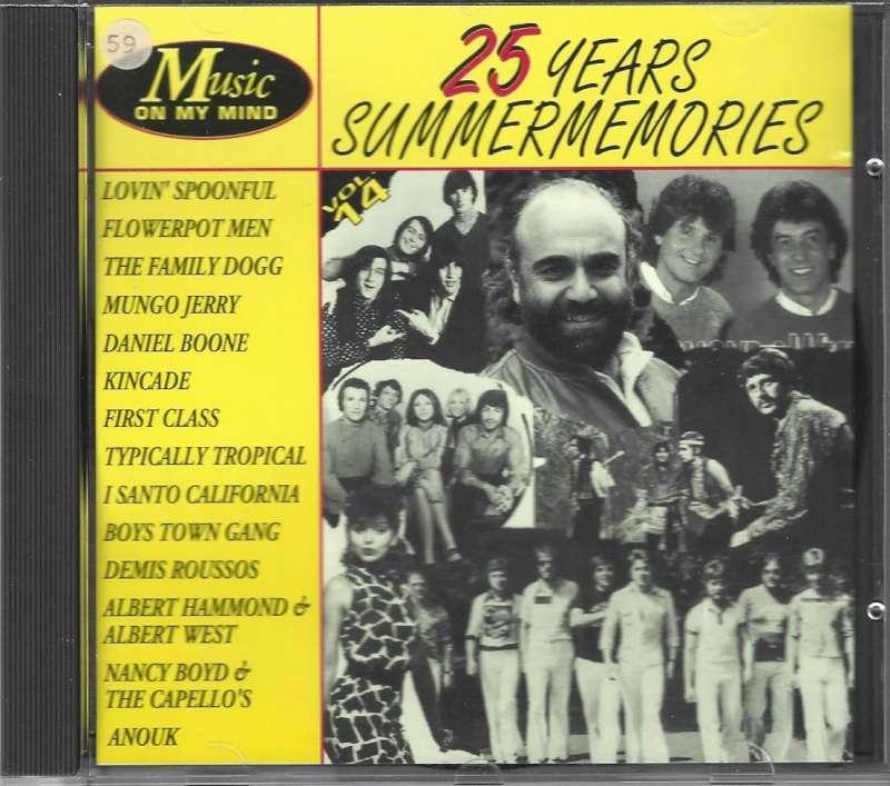 CD Music on my Mind 25 Years Summermemories, Ophalen of Verzenden, Zo goed als nieuw, Poprock