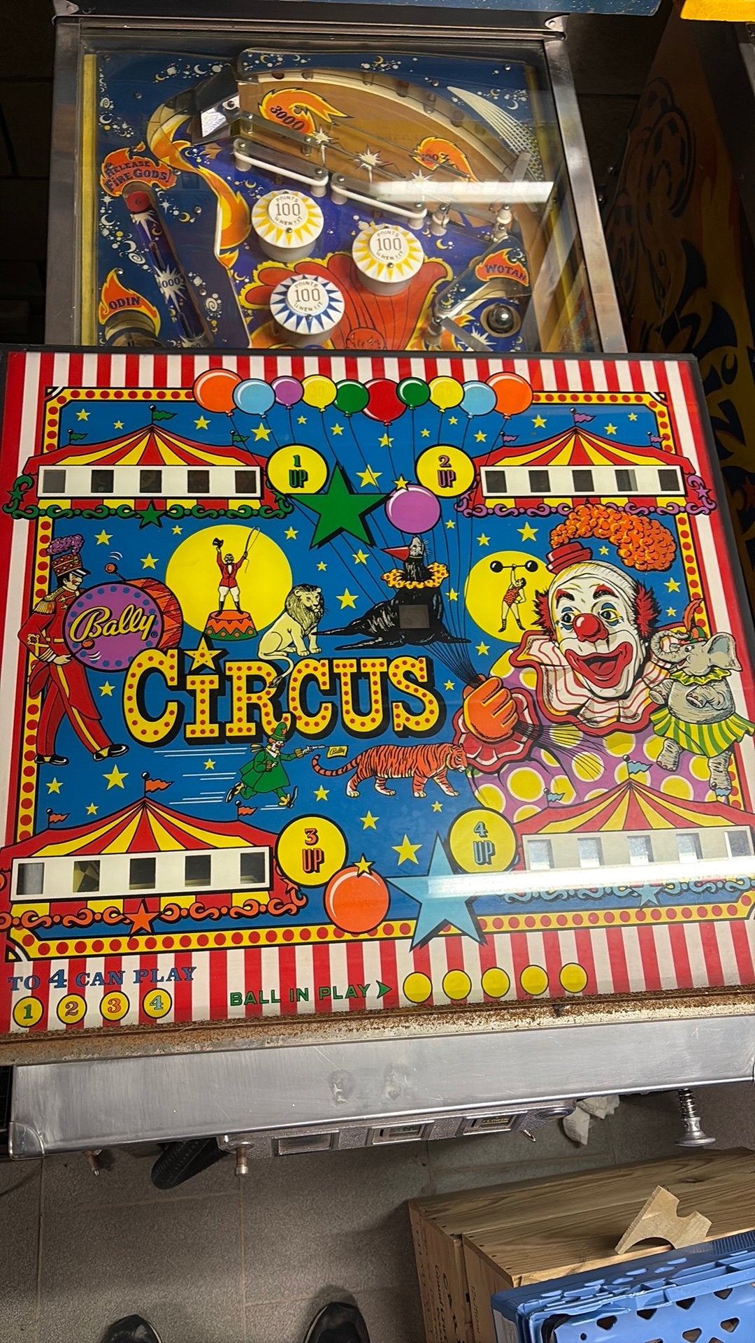 Vitre backglass flipper Circus, Collections, Enlèvement, Comme neuf