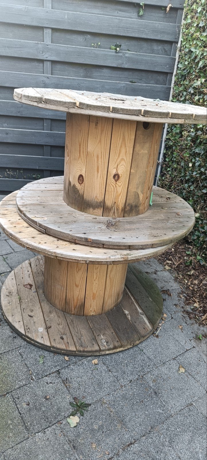 Houten haspel, Ophalen, Gebruikt, Rond, Hout