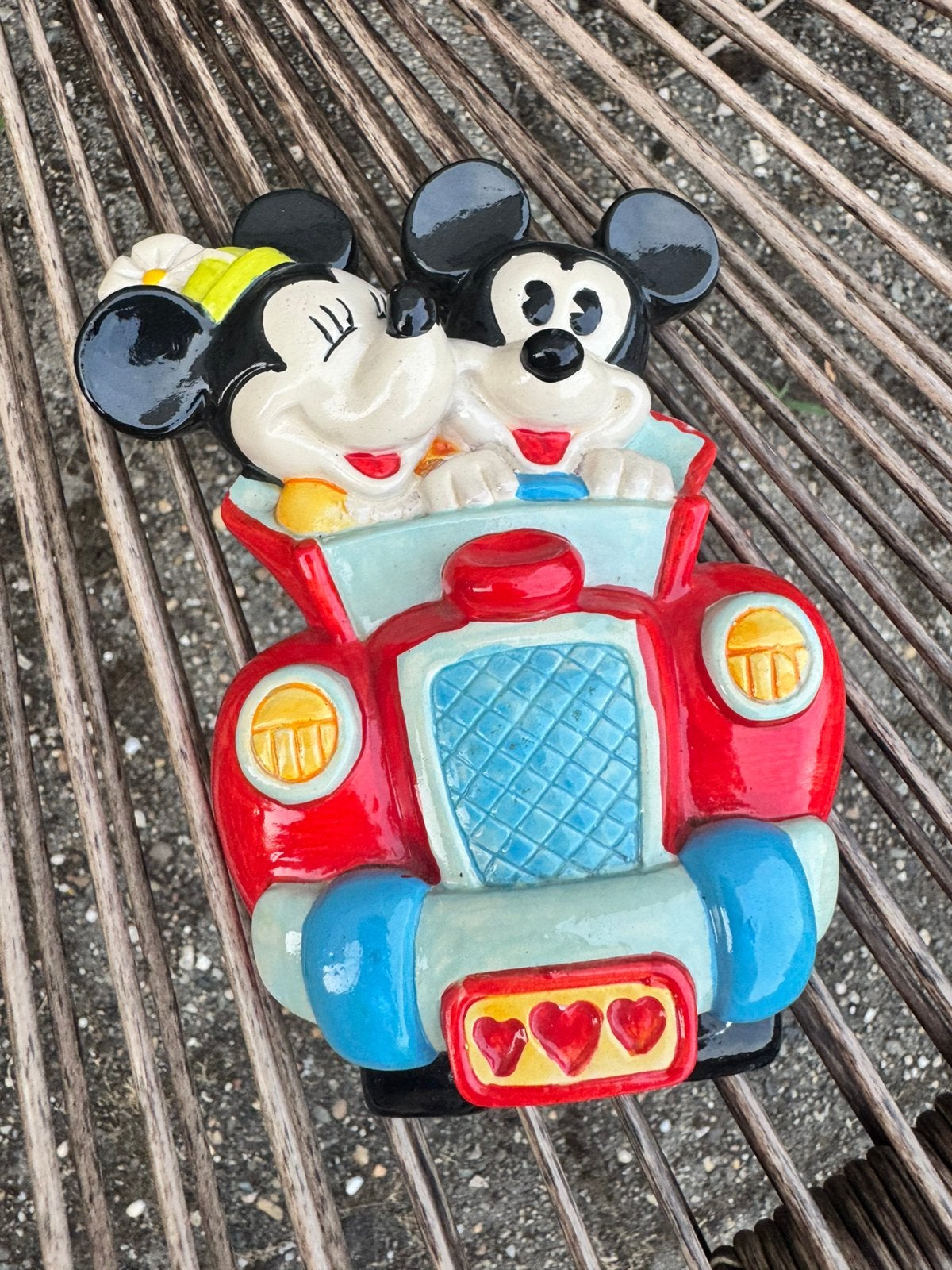 Assiette murale vintage en céramique Disney Mickey & Minnie, Collections, Enlèvement ou Envoi, Comme neuf