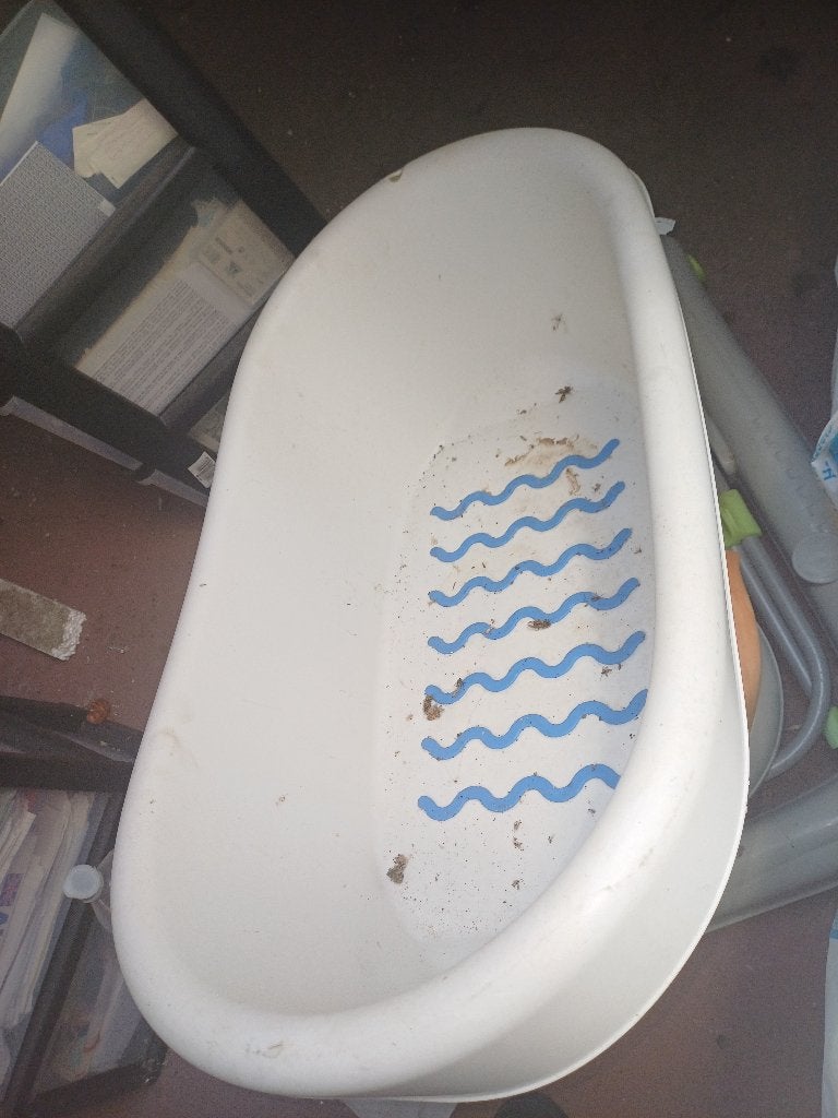 Baignoire bébé, Enlèvement, Utilisé, Baignoire