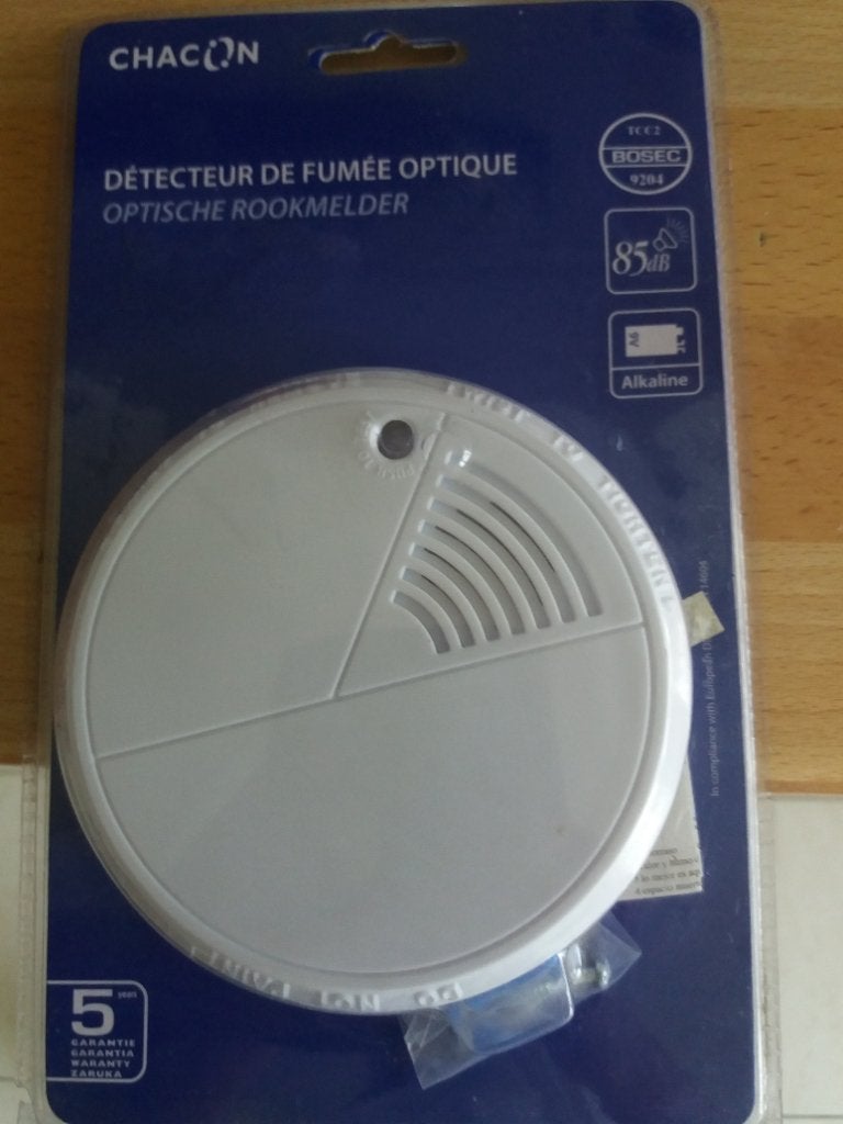 Détecteur fumée optique, Ophalen, Rook